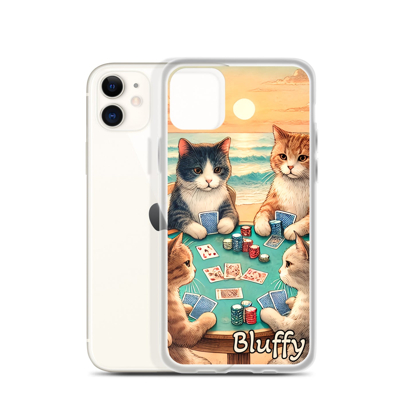 iPhoneケース~ポーカーする猫たち~