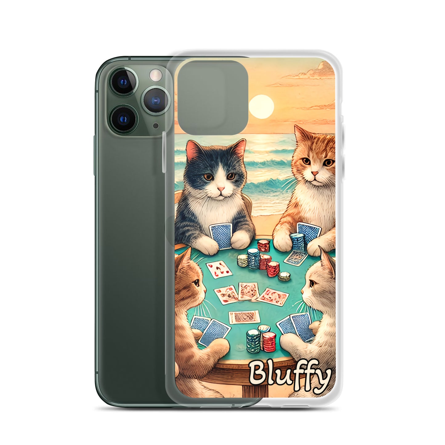 iPhoneケース~ポーカーする猫たち~