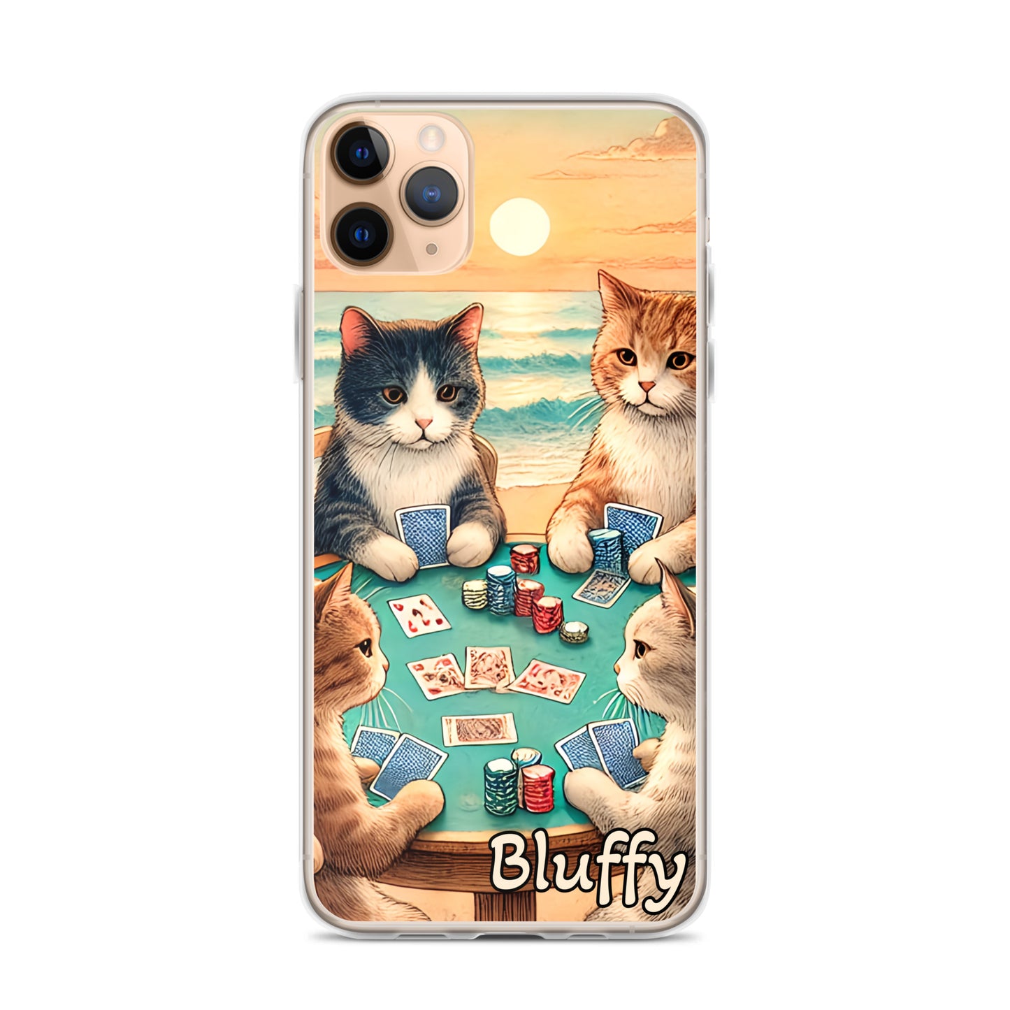 iPhoneケース~ポーカーする猫たち~