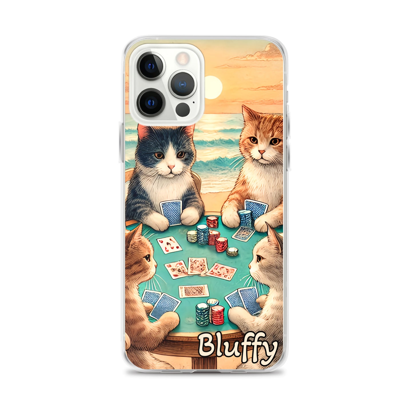 iPhoneケース~ポーカーする猫たち~