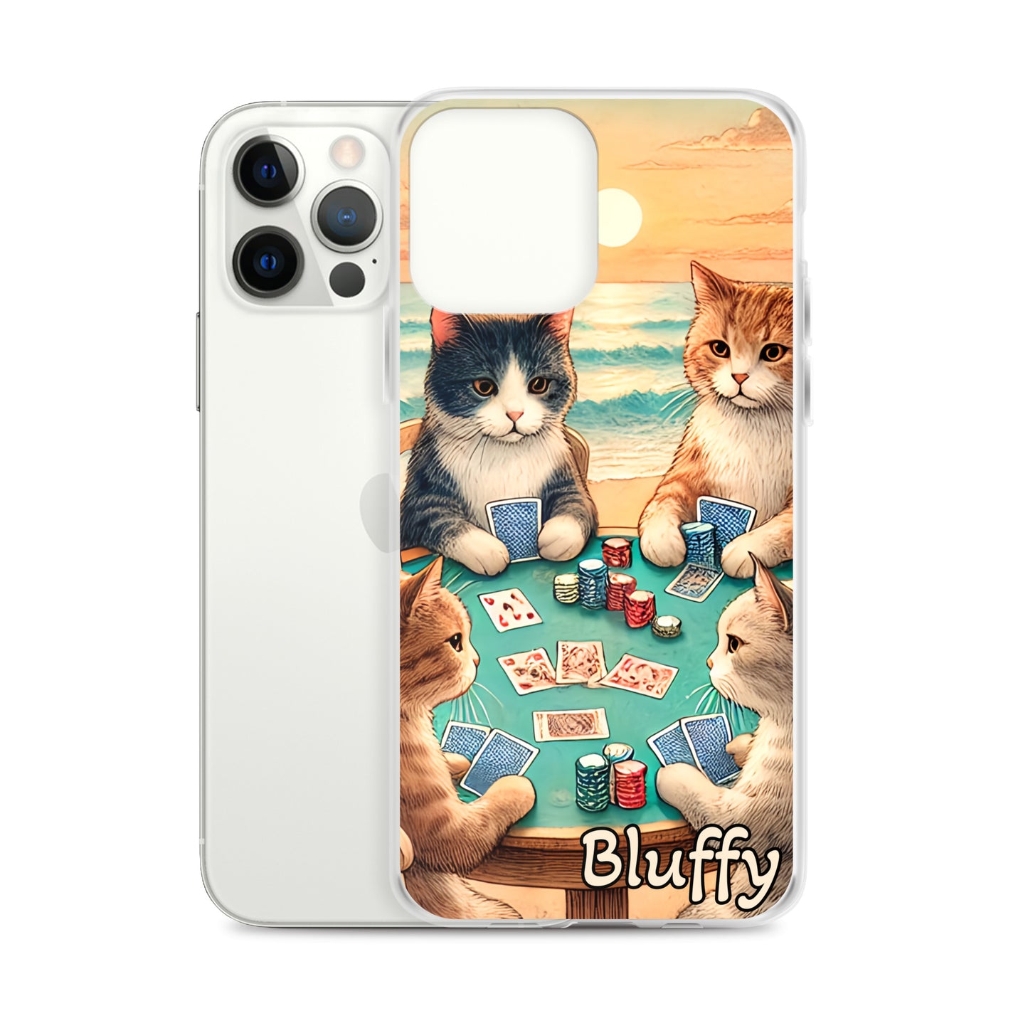 iPhoneケース~ポーカーする猫たち~