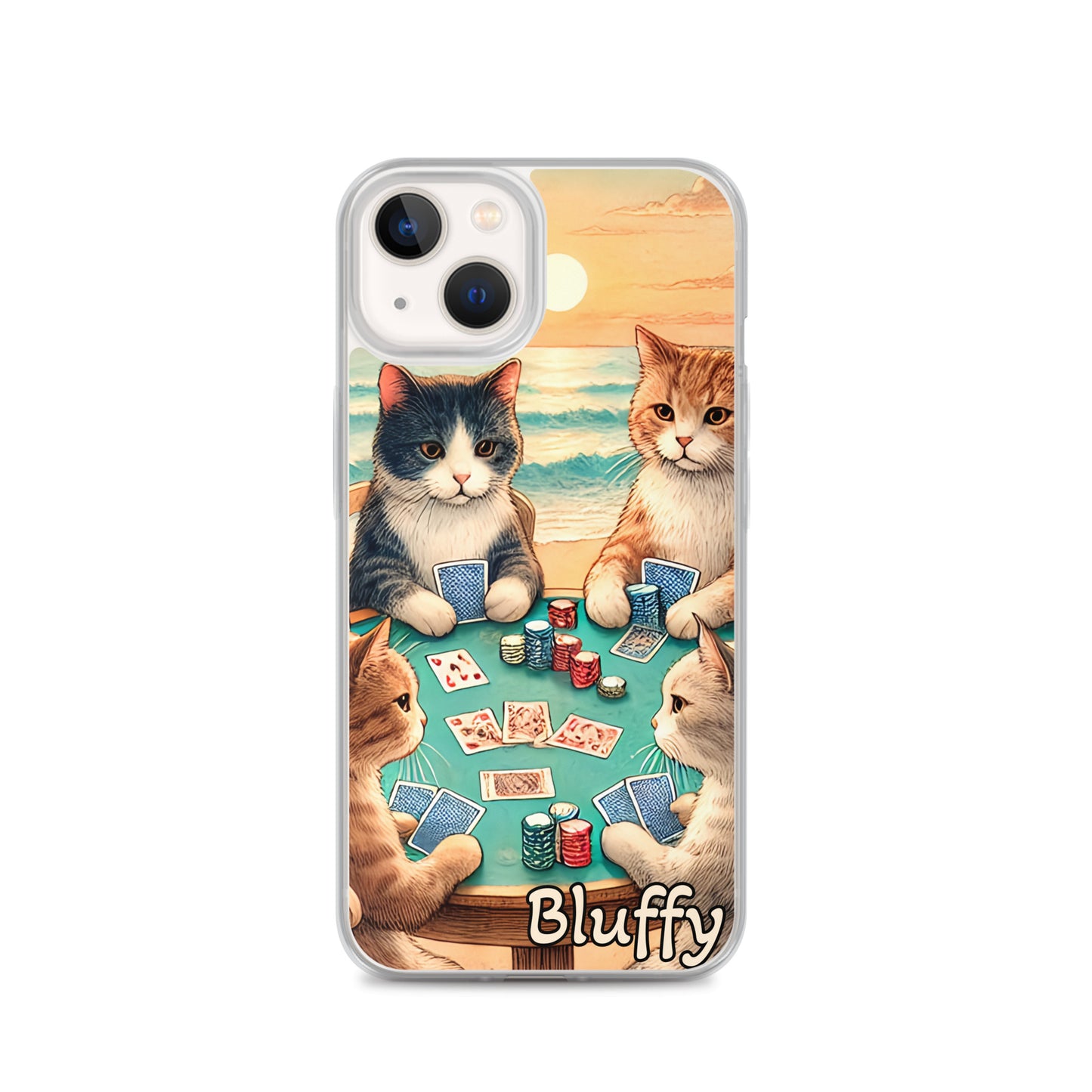 iPhoneケース~ポーカーする猫たち~