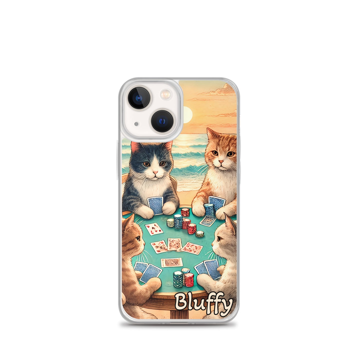 iPhoneケース~ポーカーする猫たち~