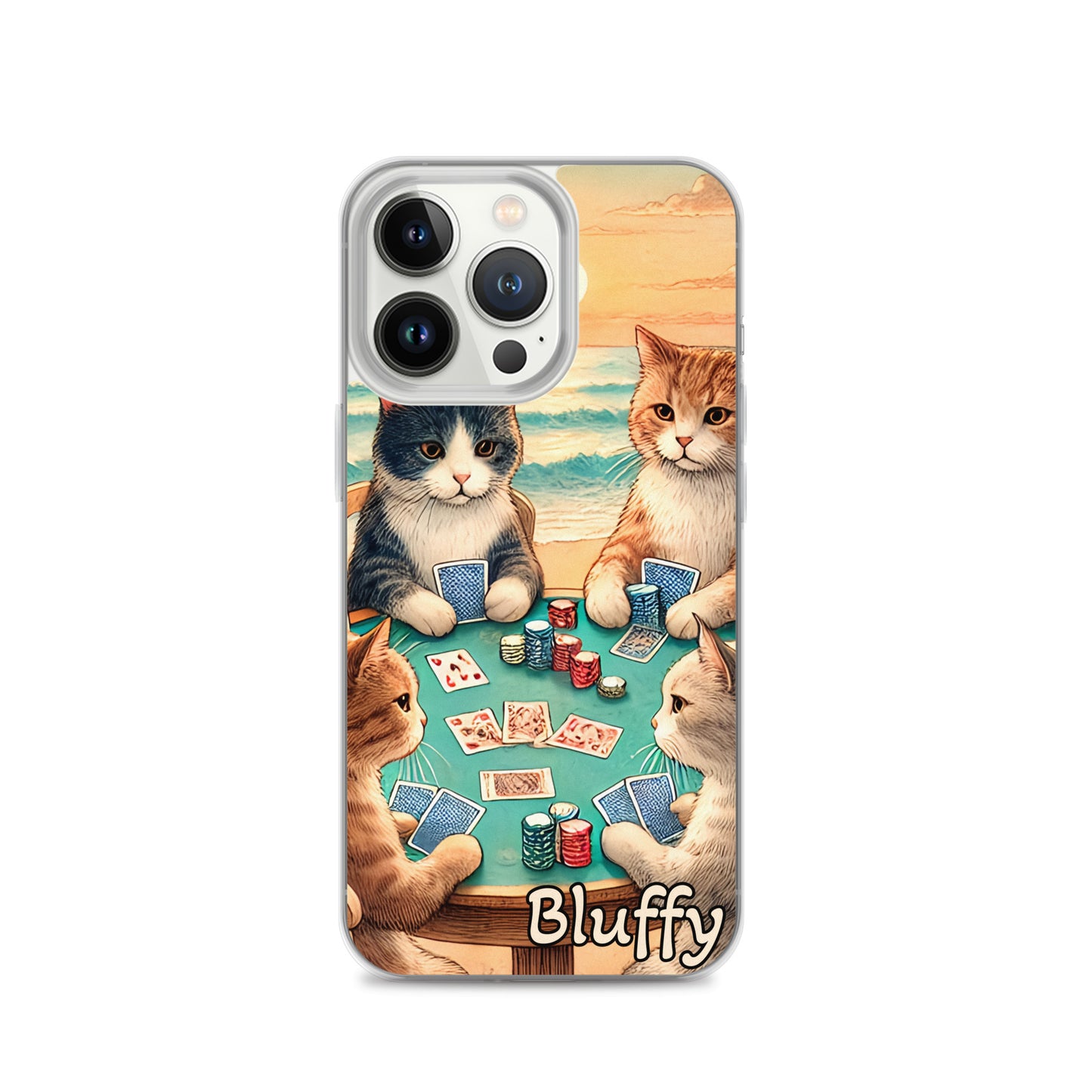 iPhoneケース~ポーカーする猫たち~