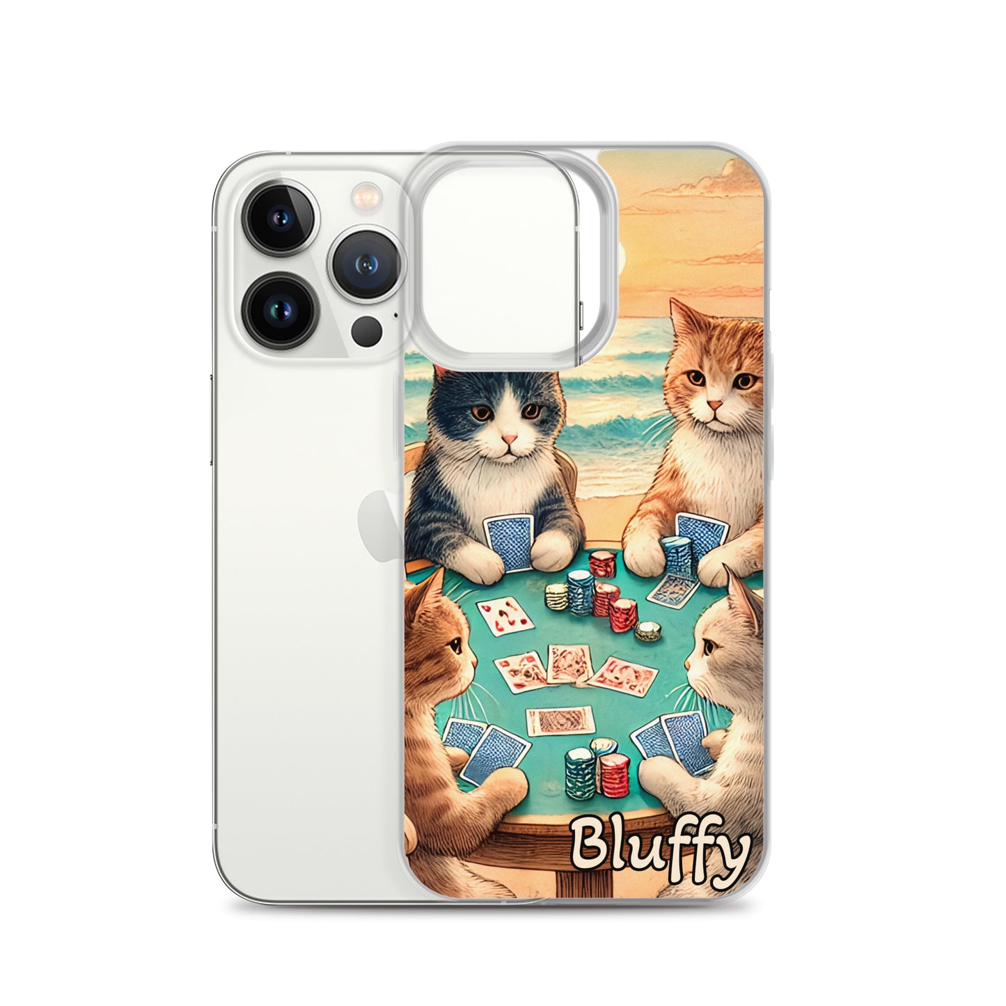 iPhoneケース~ポーカーする猫たち~