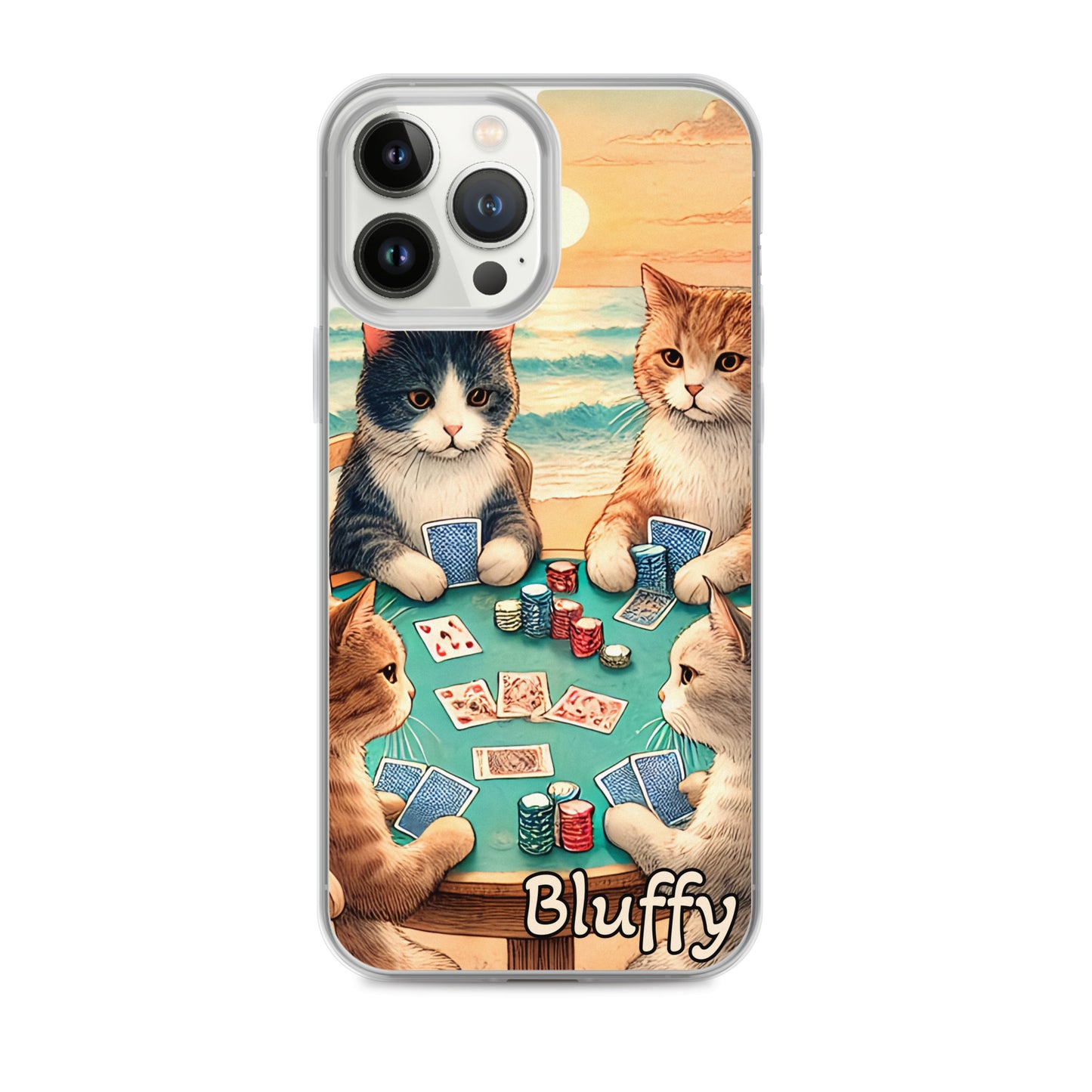 iPhoneケース~ポーカーする猫たち~