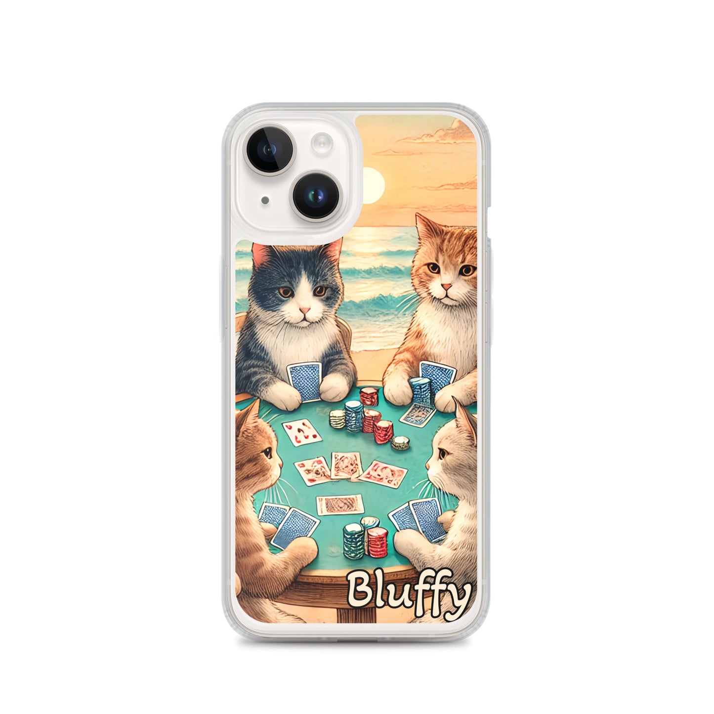 iPhoneケース~ポーカーする猫たち~