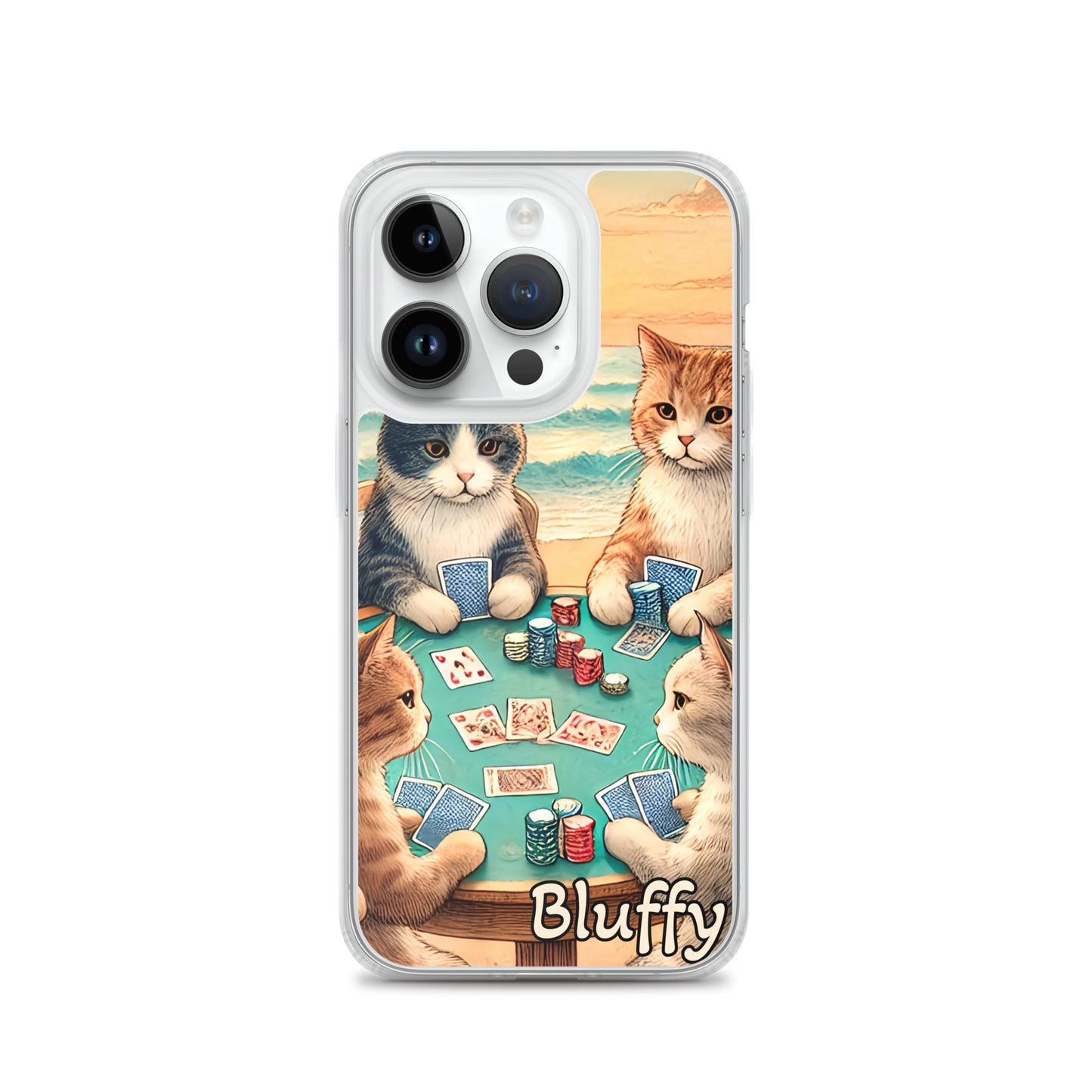 iPhoneケース~ポーカーする猫たち~