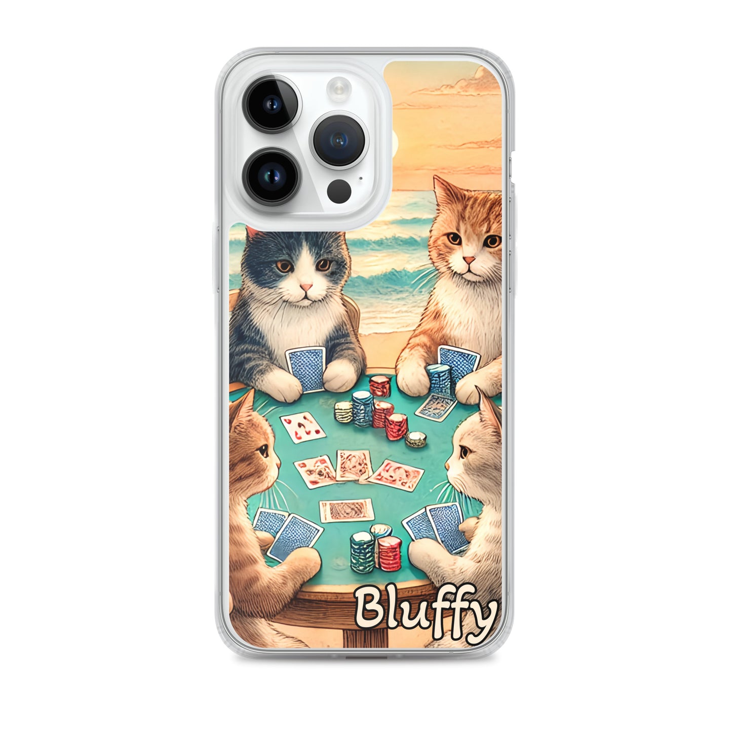 iPhoneケース~ポーカーする猫たち~