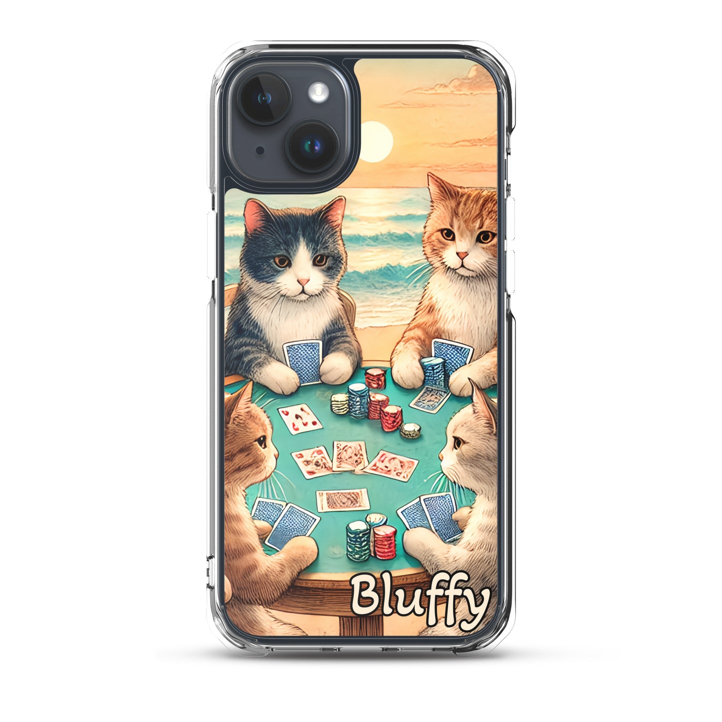 iPhoneケース~ポーカーする猫たち~
