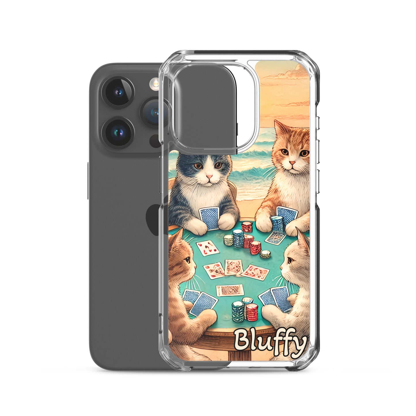 iPhoneケース~ポーカーする猫たち~
