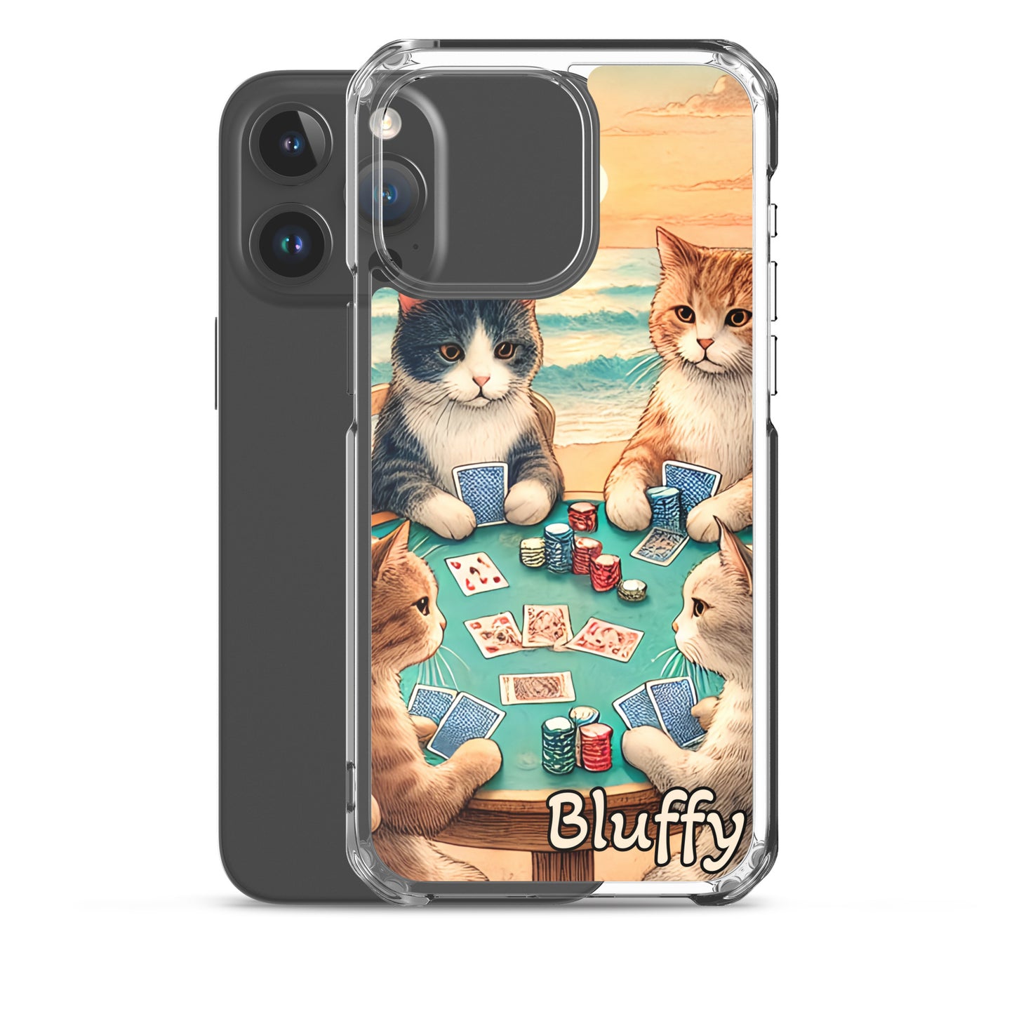 iPhoneケース~ポーカーする猫たち~