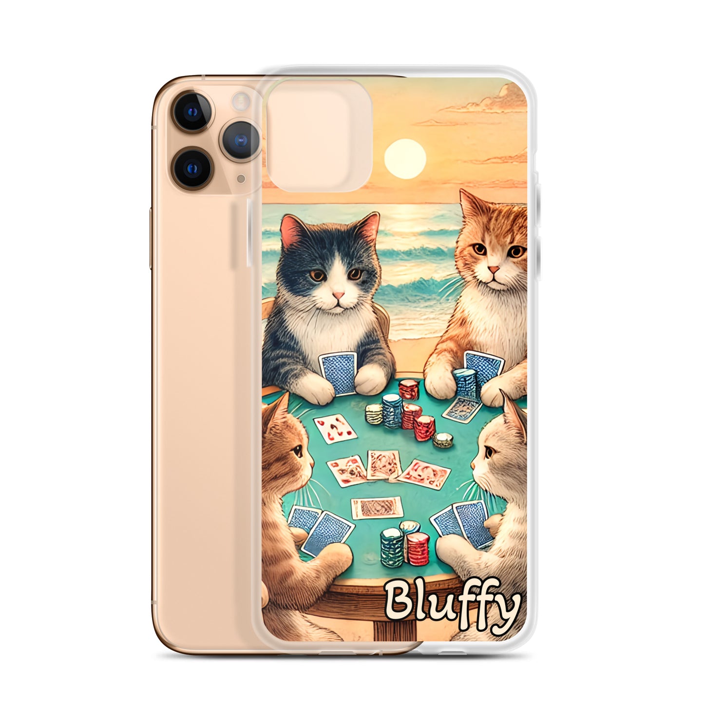 iPhoneケース~ポーカーする猫たち~