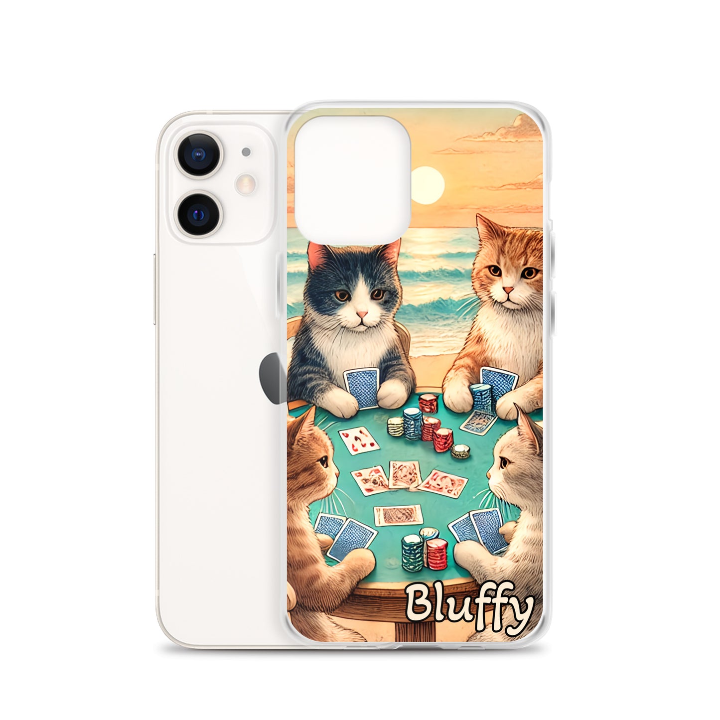 iPhoneケース~ポーカーする猫たち~
