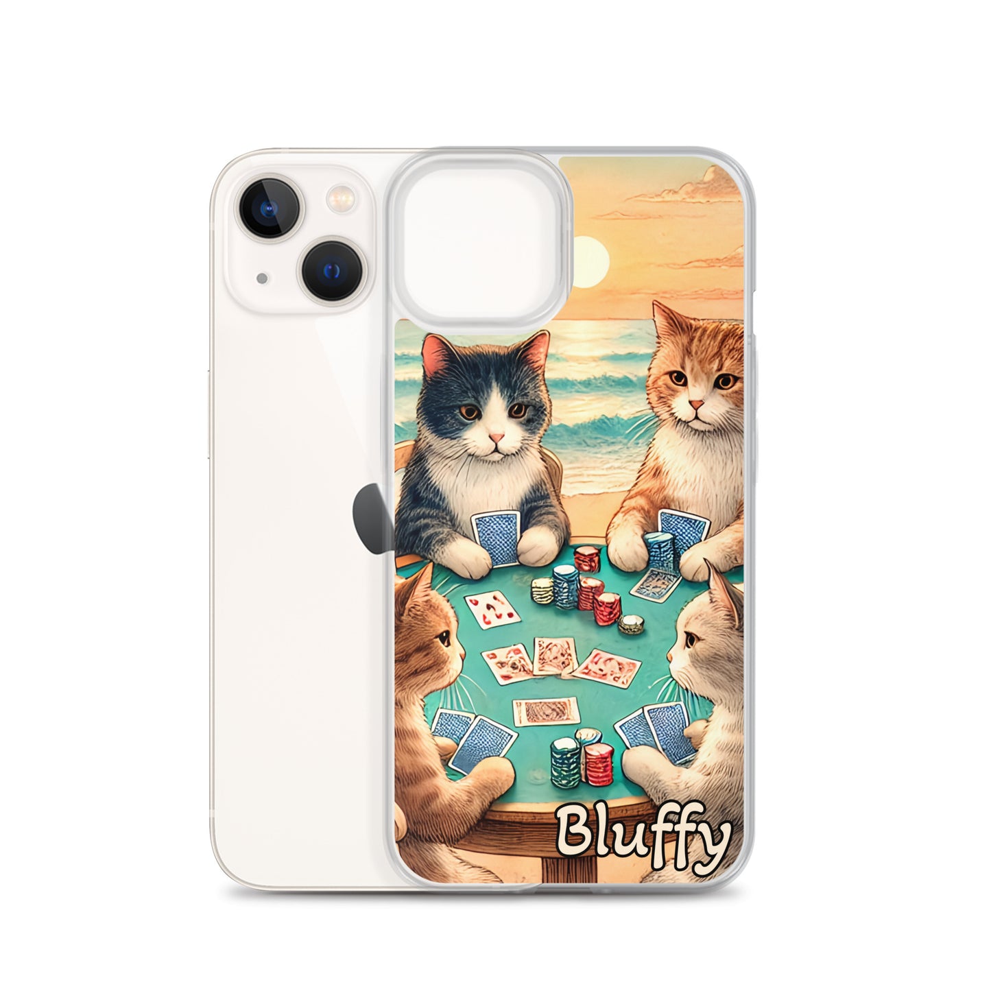 iPhoneケース~ポーカーする猫たち~