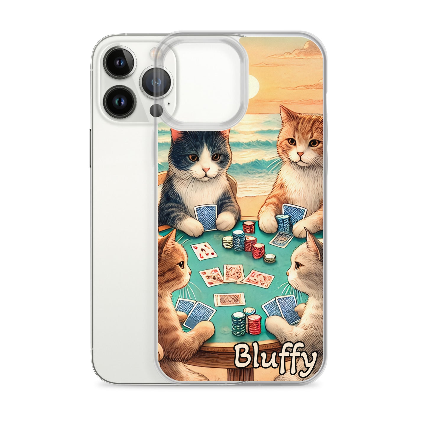iPhoneケース~ポーカーする猫たち~
