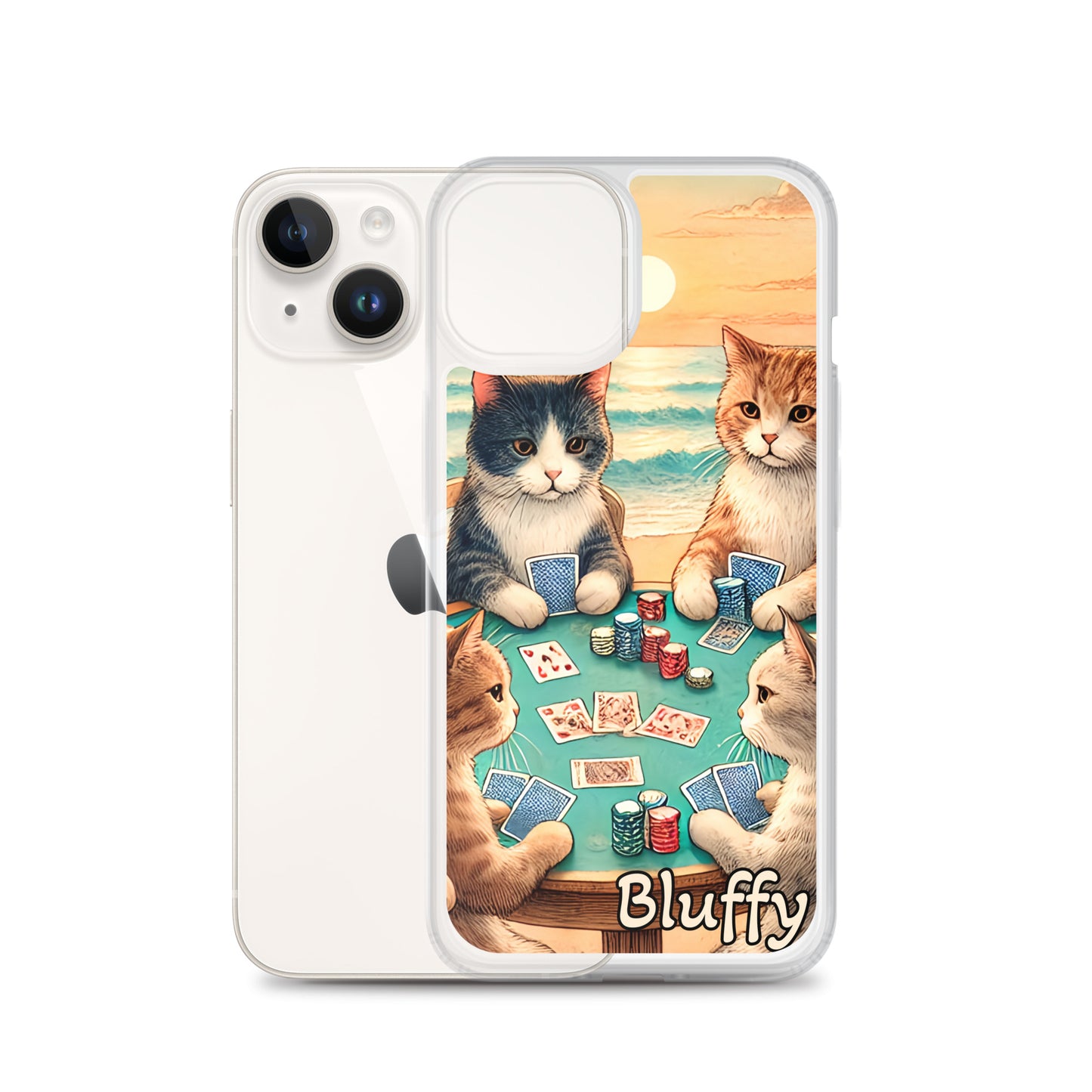 iPhoneケース~ポーカーする猫たち~