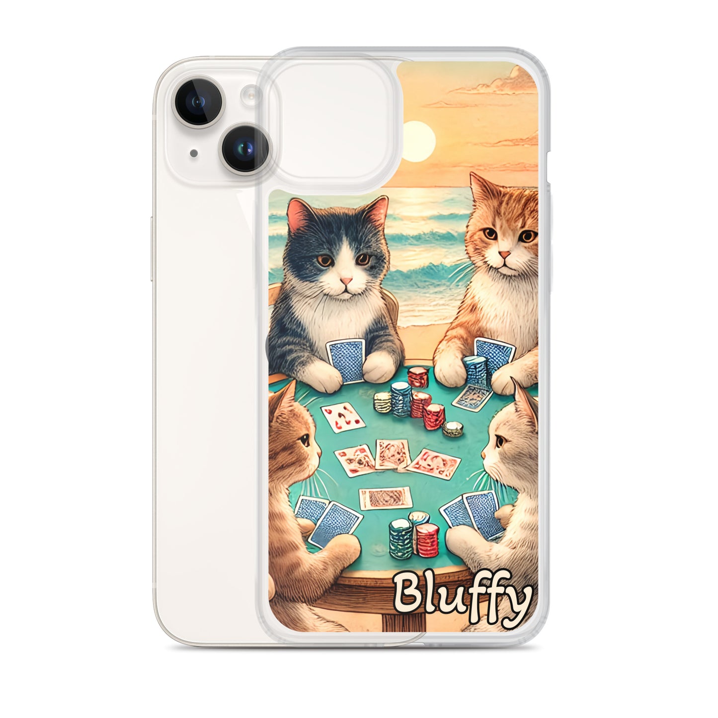 iPhoneケース~ポーカーする猫たち~