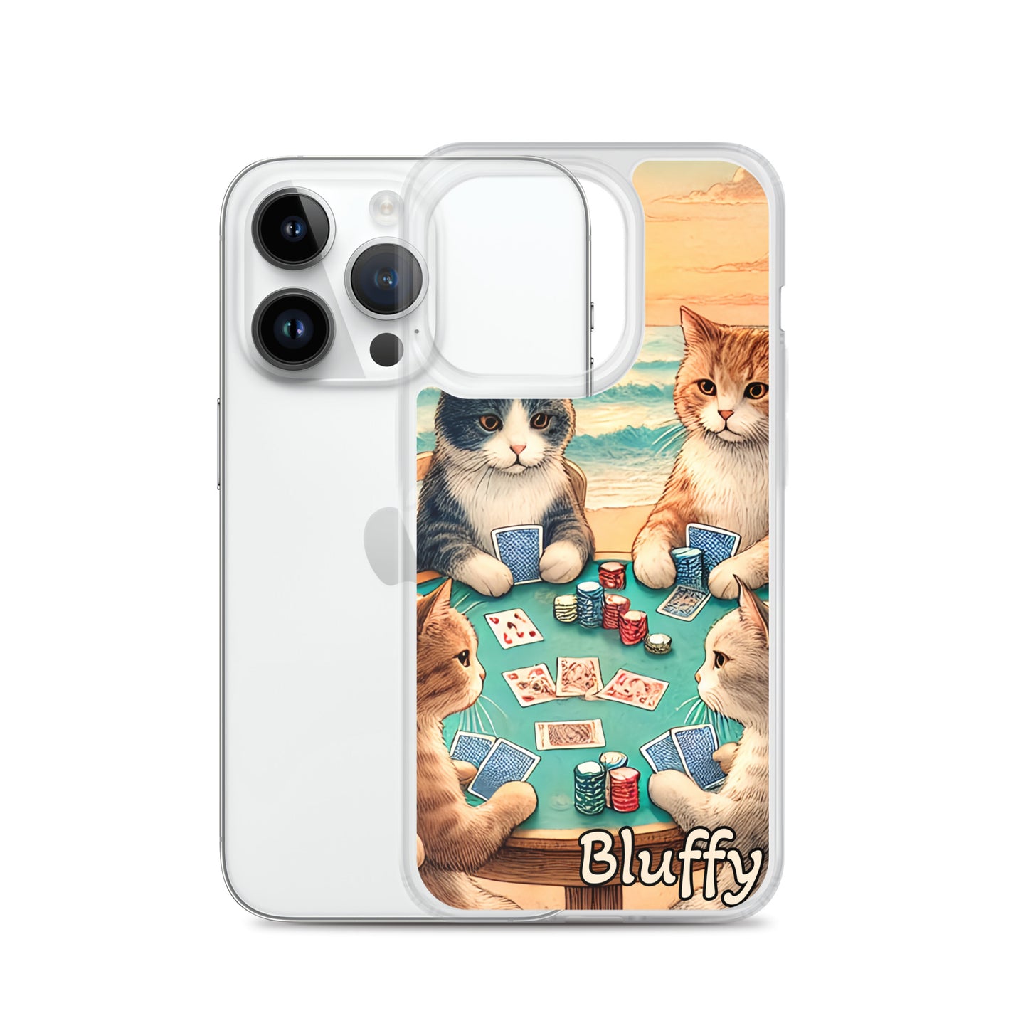 iPhoneケース~ポーカーする猫たち~