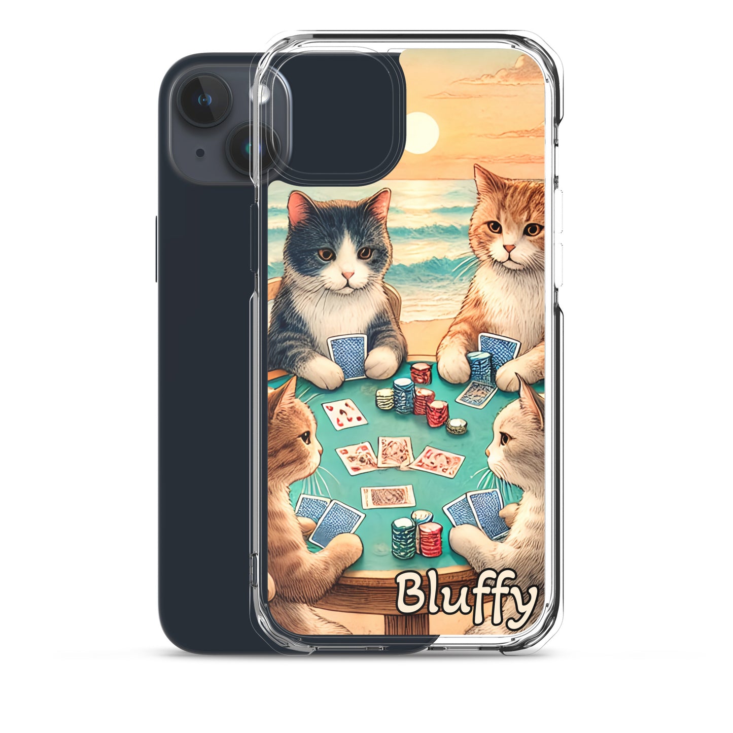 iPhoneケース~ポーカーする猫たち~